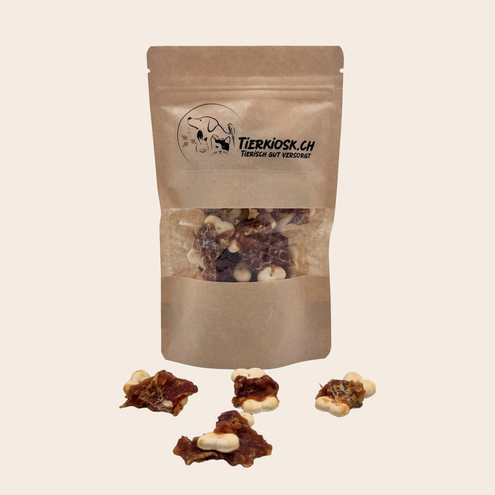 Biskuit in Knochenform mit Poulet ummantelt Multipack
